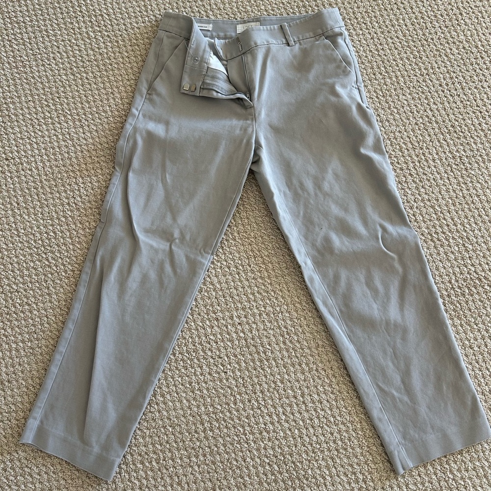 LOFT Riviera Slim Gray Pants
